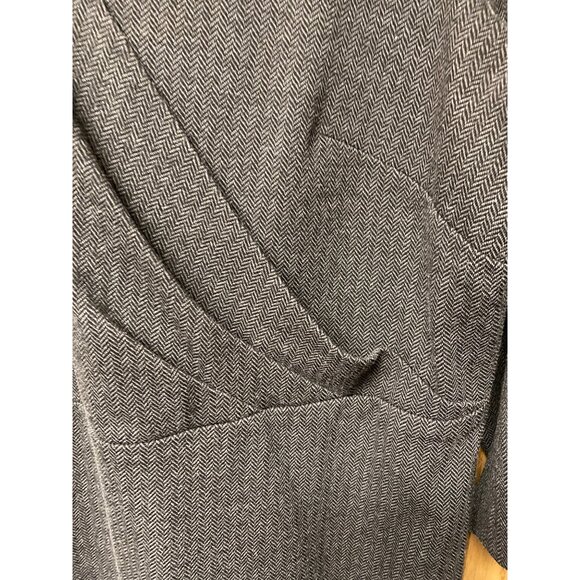 Eloquii By The Limited Gray Herringbone Wrap Front Dress 14/16 Three-Quarter Sle - Picture 8 of 8